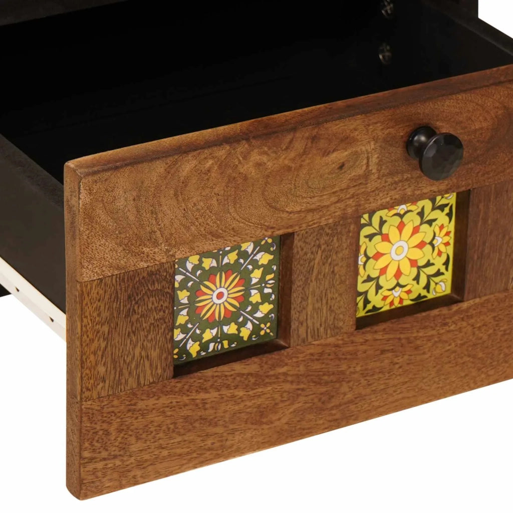 Set di 2 Comodini | Armadio da Notte | Mobiletto da notte con cassetto Marrone 40 x 33 x 46 cm