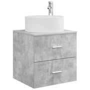 Mobile Lavabo | Armadio Lavabo da Parete Grigio Cemento 49,5 x 44,5 x 65,5 cm