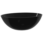 Lavandino in Vetro 50x37x14 cm Nero CFW6237172