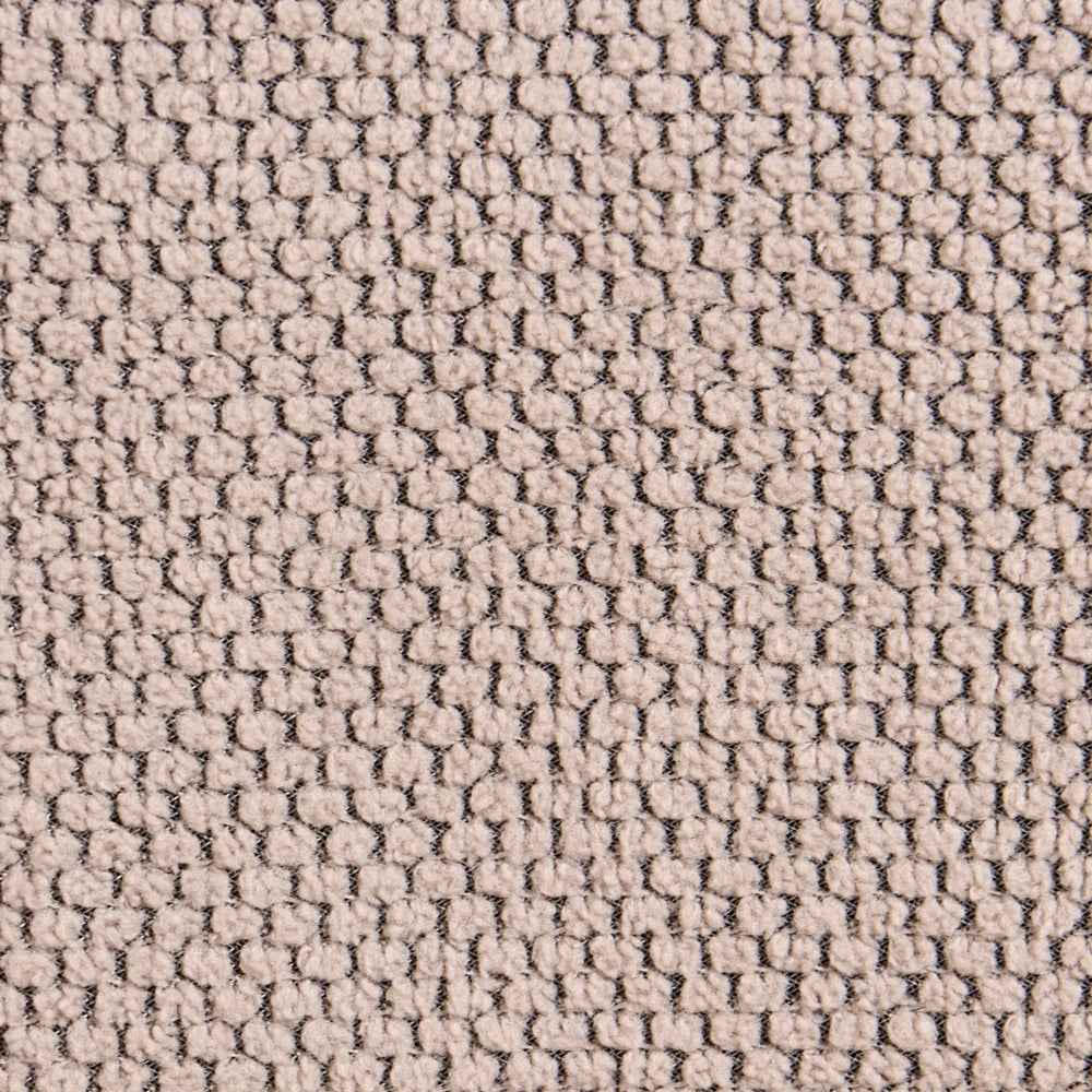 Set di 2 sedie da pranzo in stile scandinavo con rivestimento in tessuto idrorepellente per soggiorno e sala da pranzo tortora gambe nere