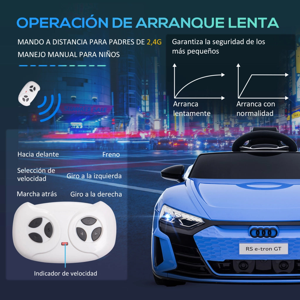 Auto Elettrica AUDI RS e-tron GT ¨C Xylo ¨C Blu, Telecomando, Batteria, 103x58x41 cm, +3 Anni