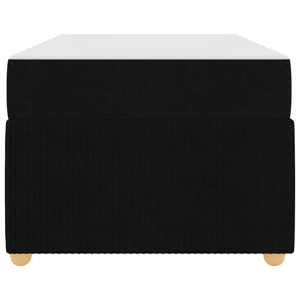 Struttura del letto con materasso Nero 90 x 190 cm Tessuto