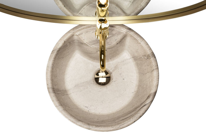 Lavabo Monolitico Blanka Natural Matt