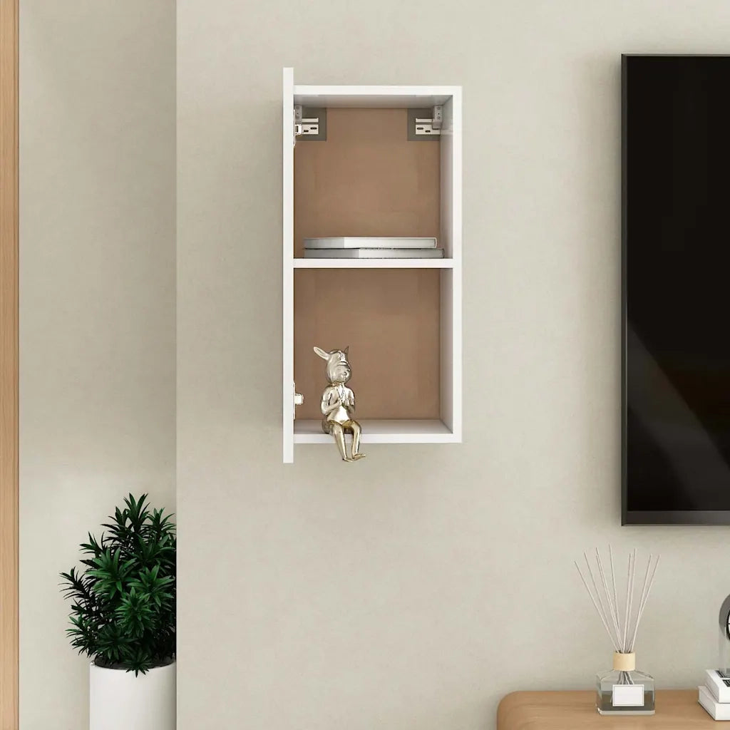 Mobile Porta TV Bianco 30,5x30x60 cm in Legno Multistrato cod mxl 7037