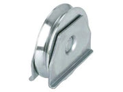 RUOTA CANCELLI GOLA V 1 CUSCINETTO A SFERA ART.417   EE ¸ mm.80x20  portata Kg.200  gola V 92  °    COMBI