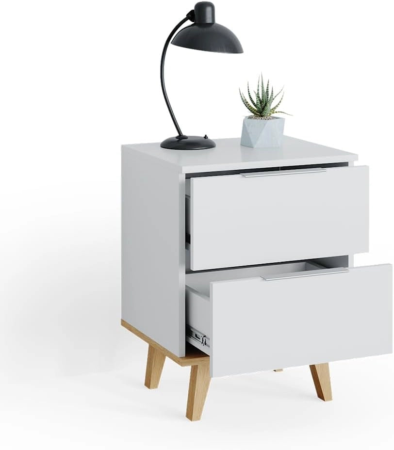 Cassettiera per camera da letto Nautica, Bianco, 40 x 61 cm, adatto per riporre abiti e oggetti di uso quotidiano