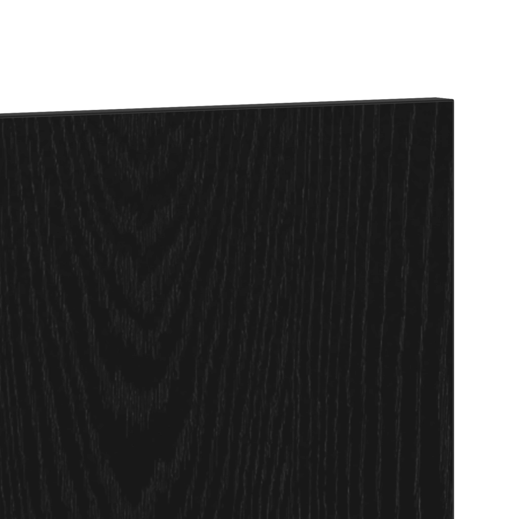 Testiera letto  Nero Rovere 200x1,5x80 cm Legno ingegnerizzato