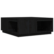 Tavolino da salotto | Tavolino da caff¨¨ | Tavolino da Soggiorno Nero 100x101x40,5 cm Legno Massello di Pino