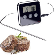 Termometro a Fiamma Digitale con Allarme - Acciaio Inox/Plastica - 0 a 250 °C