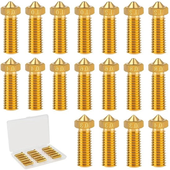Spazzole di spruzzo per estremità di stampa 03 - 12 mm per stampante 3D (18 pezzi)