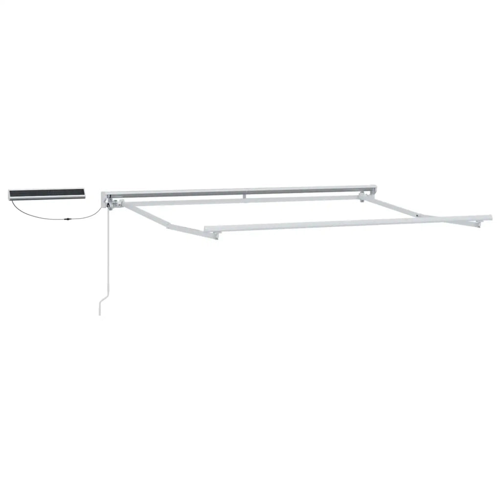 Tettuccio Elettrico Retrattile Nero e Bianco 3,5 x 2,5 m 3421800