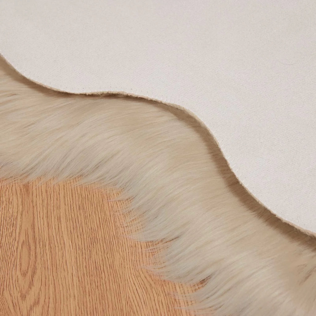 Tappeto in finta TAFALLA Beige 50 x 80 cm Poliestere