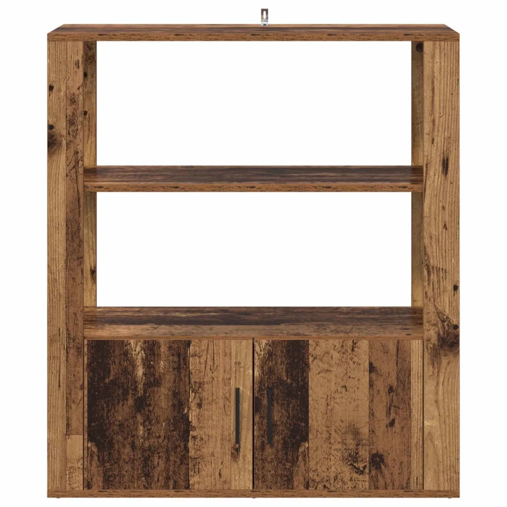 Credenza | Madia | Buffet da pranzo | Armadio da pranzo Legno vecchio 30 x 80 x 90 cm Legno multistrato