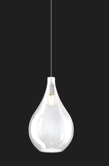 SOSP. OTTONE SAT. 2 LUCI SPOSTABILE VETRI (1 MEDIO+1 GRANDE) TUTTI TRASPARENTE 1193OS-S2 S MIX-TR