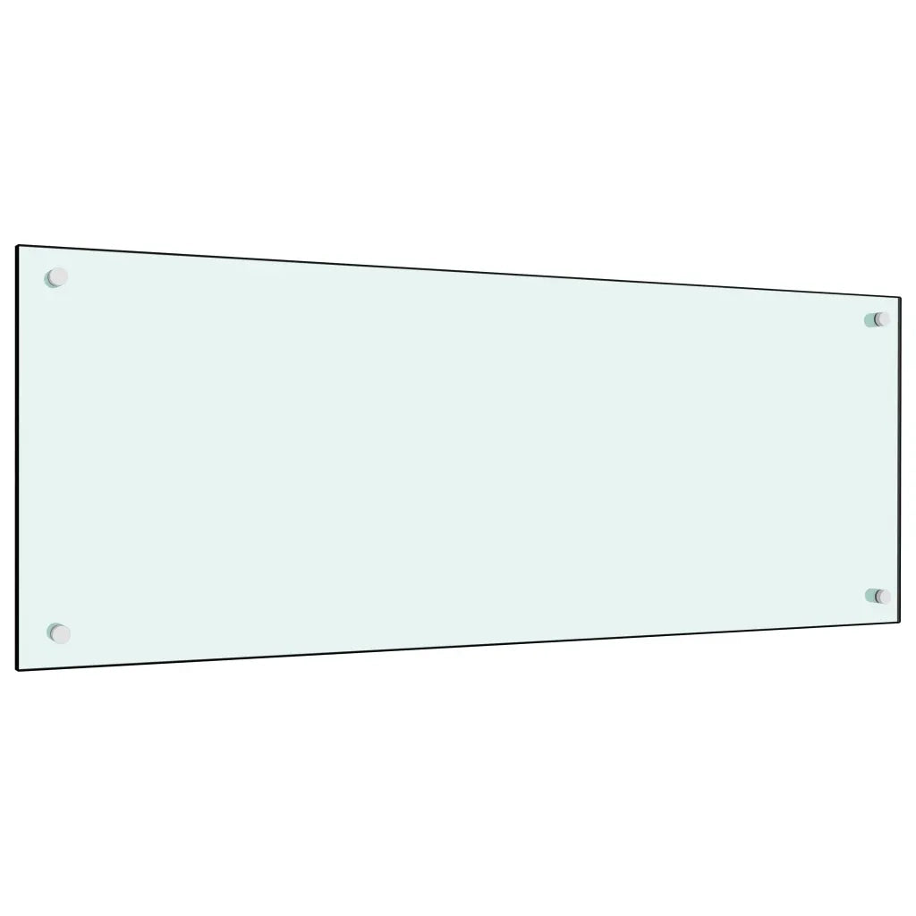 Paraschizzi per Cucina Bianco 100x40 cm in Vetro Temperatocod mxl 127042