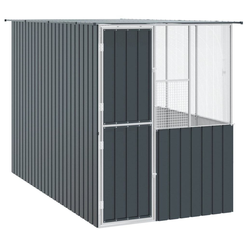 Gabbia per Uccelli  Anthracite 215x78x200 cm Acciaio Galvanizzato