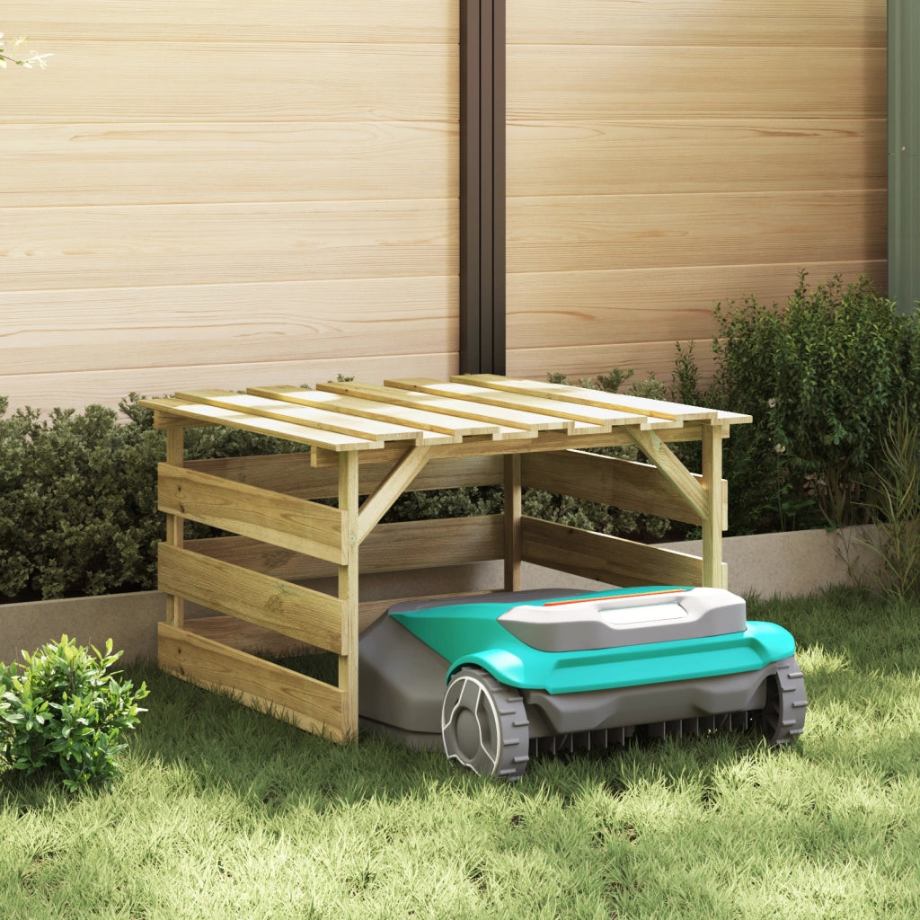 Garage per Rasaerba Robotici in Legno di Pino