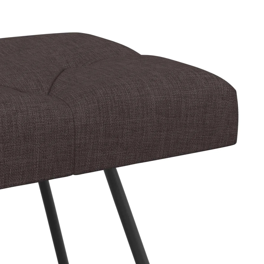Panchina con bottoni imbottiti Marrone Scuro 80 x 40 x 46 cm 42038361