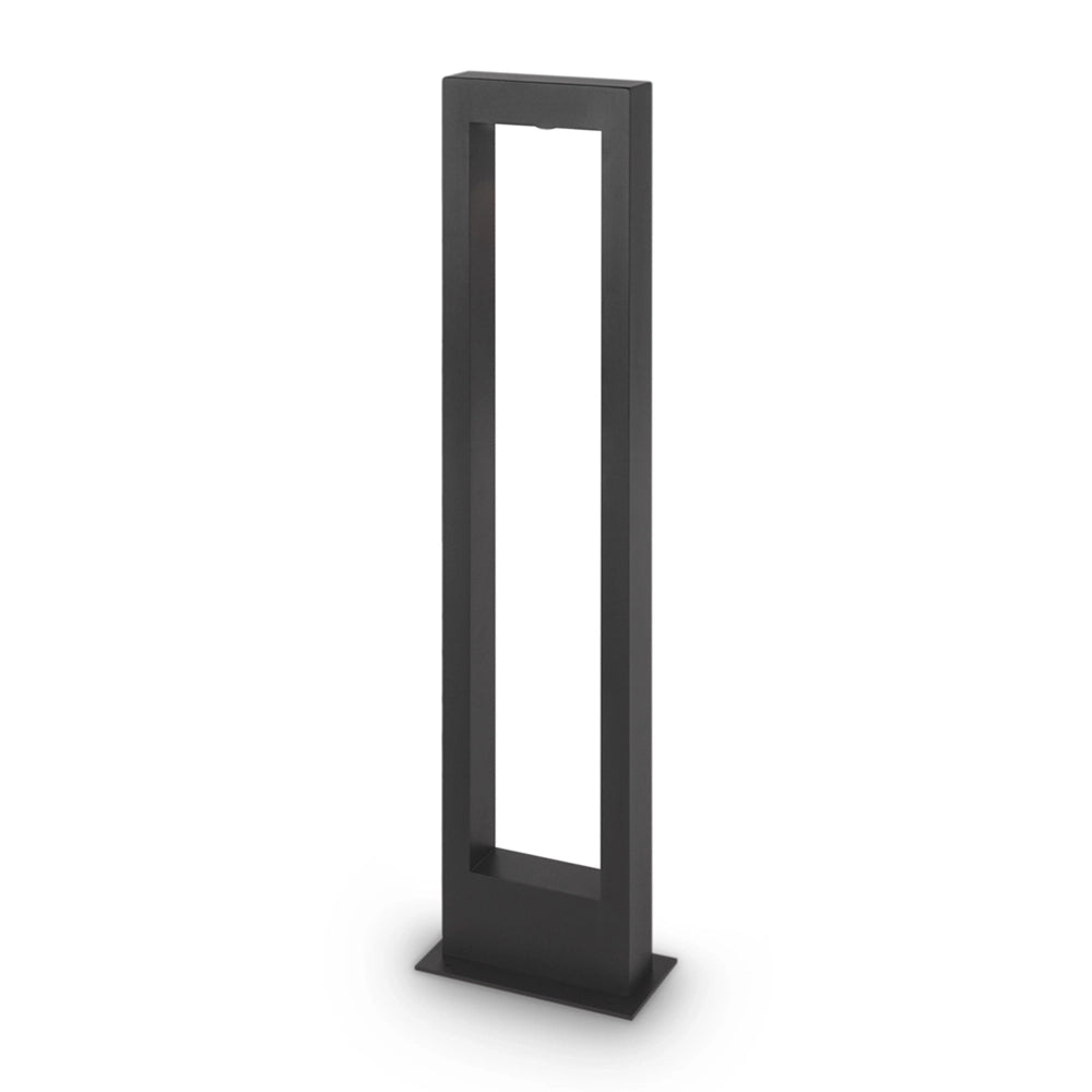 Lampione Per Esterno Moderno Metallo Grafite Luce Led 10W Ip65