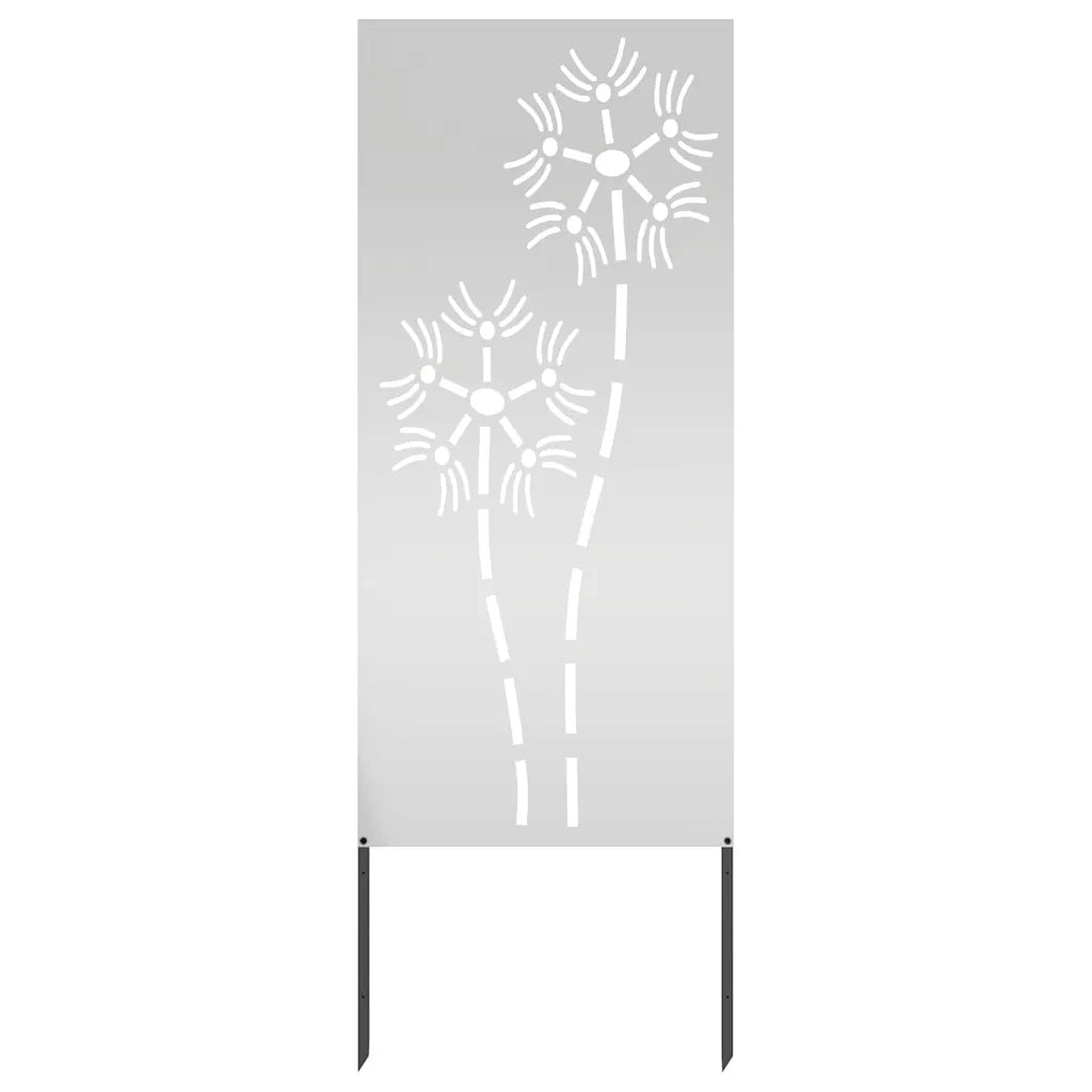 vidaXL Pannello Decorativo da Giardino Altro Argento 50 x 140 cm