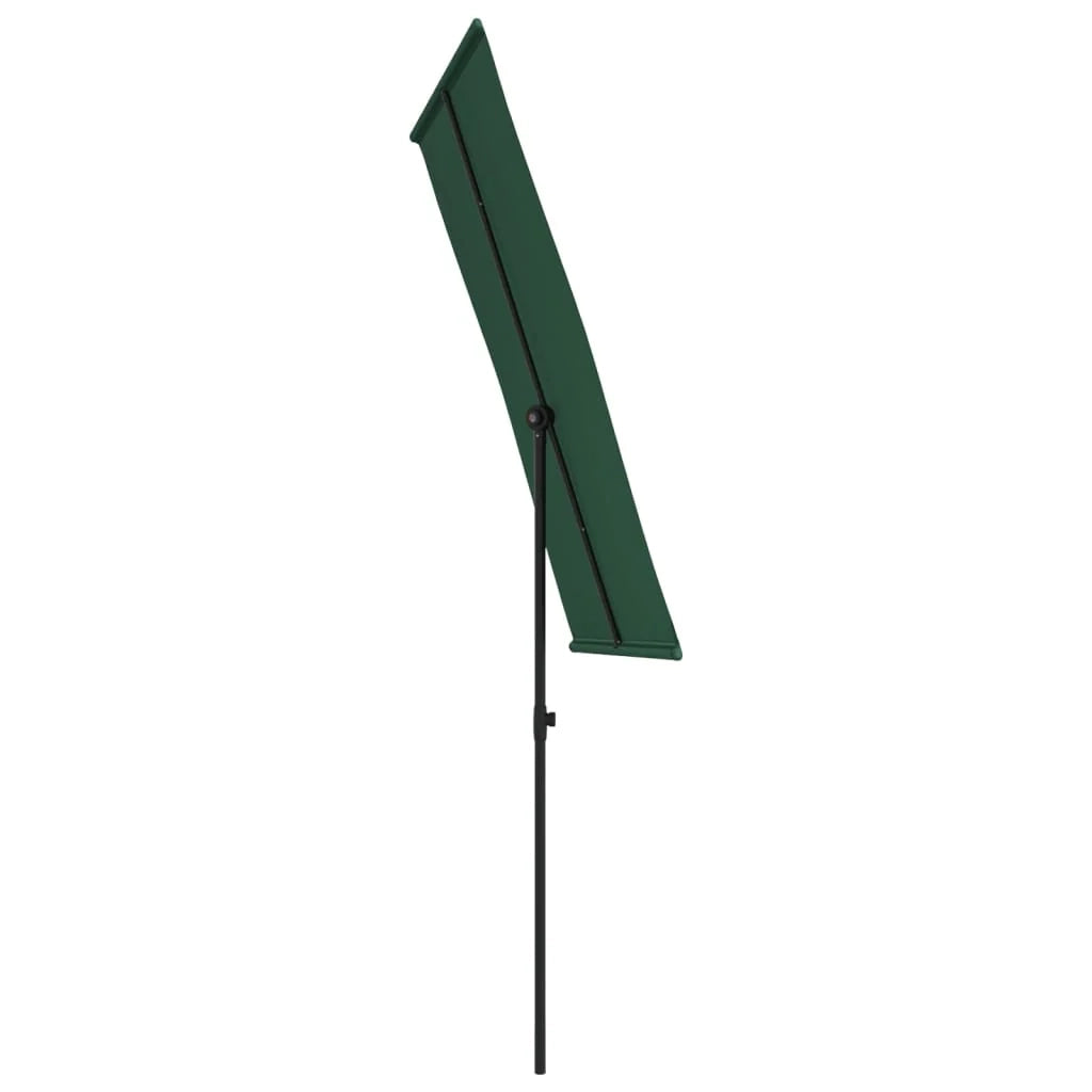 Ombrellone da giardino per esterni con palo in alluminio 180 x 130 cm verde 02_0008216