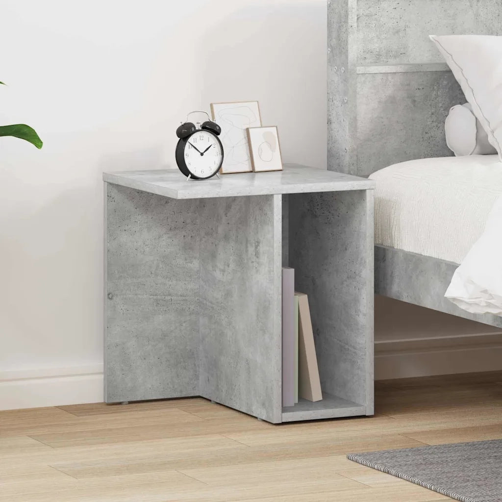 Tavolino Grigio cemento 37 x 32 x 40 cm Legno multistrato