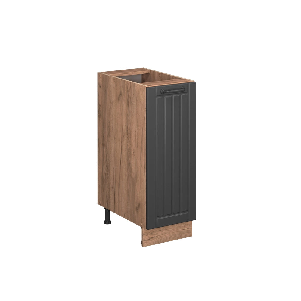 Vicco Armadio cucina dispensa alto Grigio scuro 30 cm senza piano di lavoro