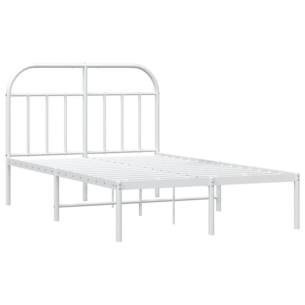 Giroletto con Testiera Metallo Bianco 120x190 cmcod mxl 103106