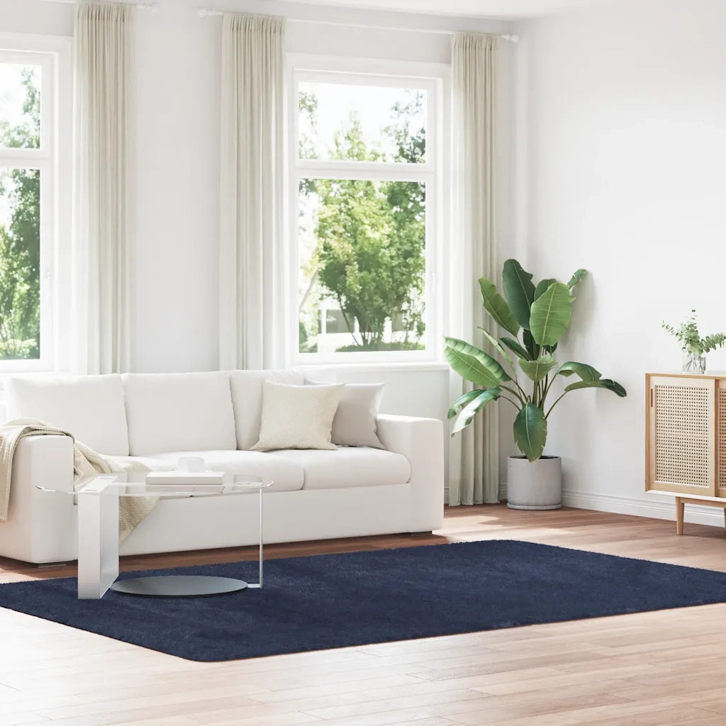 vidaXL Tappeto Shaggy a Pelo Lungo NAVARRA Blu Marino 200x290 cm