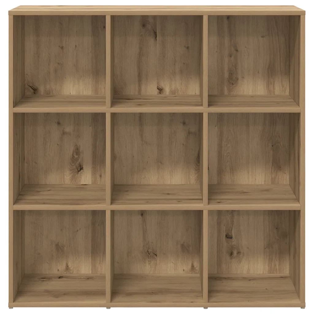 Libreria dal design classico con ampio spazio contenitivo 98 x 29 x 97 cm realizzata artigianalmente in legno di rovere composito 02_0050697