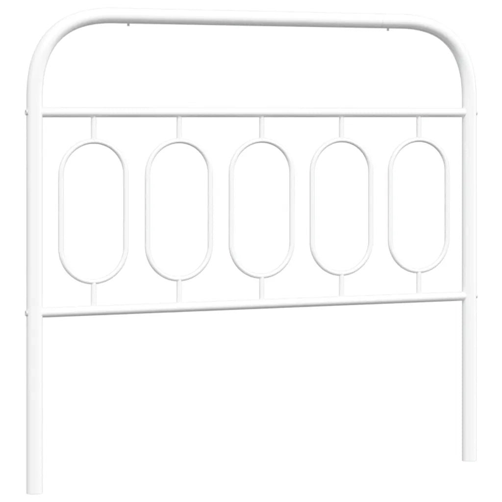 Testiera | Testata di Ricambio in Metallo Bianco 100 cm
