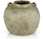 Vaso rustico in oro - decorazione - 1 pezzo - ceramica - 20 cm