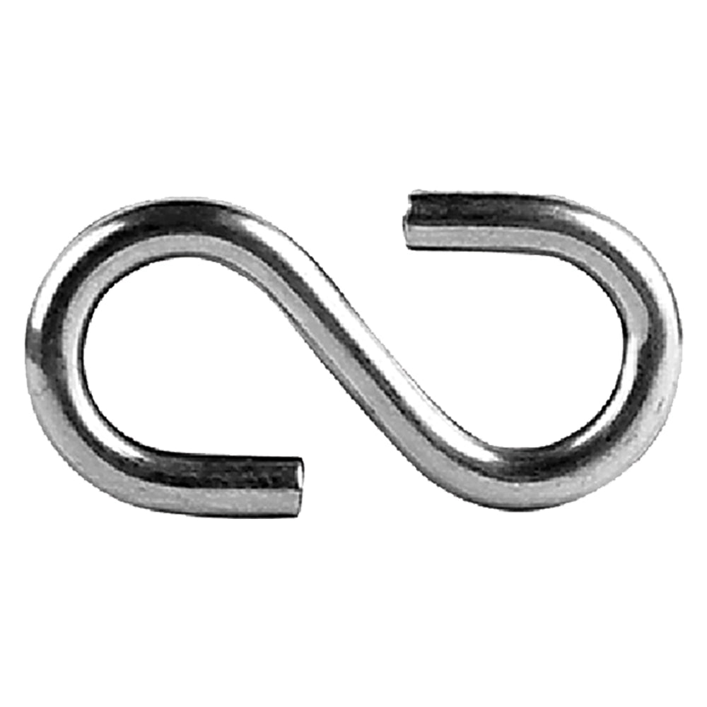 GANCIO AD 'S' N. 19 mm 4- 300 pezzi  - MADE IN ITALY