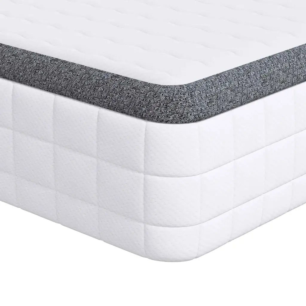 Materasso 2 pz-Set di 2 Materasso Bianco e Grigio 70 x 190 cm Molla Bonell