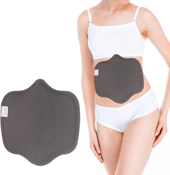 Piastra di compressione addominale per personal trainer donna in schiuma lipofoam, zucchero, postoperatoria (grigia)