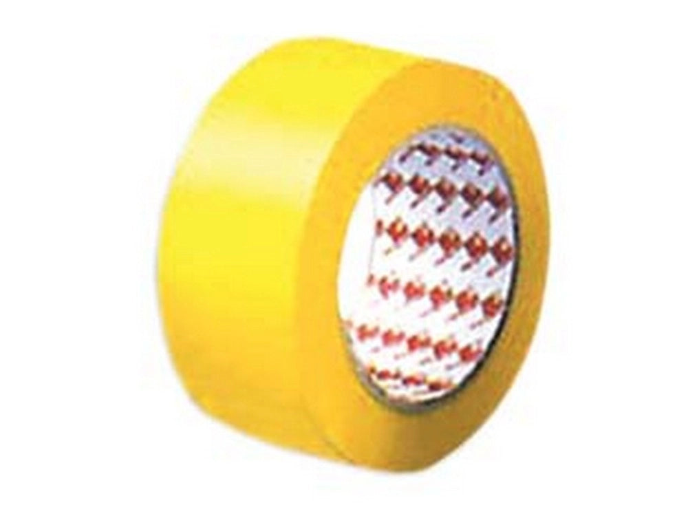 6pz nastro adesivo in pvc giallo - mm.50h. rotoli da mt.33 cod:ferx.fer296557