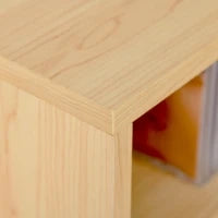 Scaffale Porta CD Set di 2 Pezzi con 6 ripiani 102 CD da Casa in Legno MDF 21 x 19.2 x 88.3cm Legno naturale