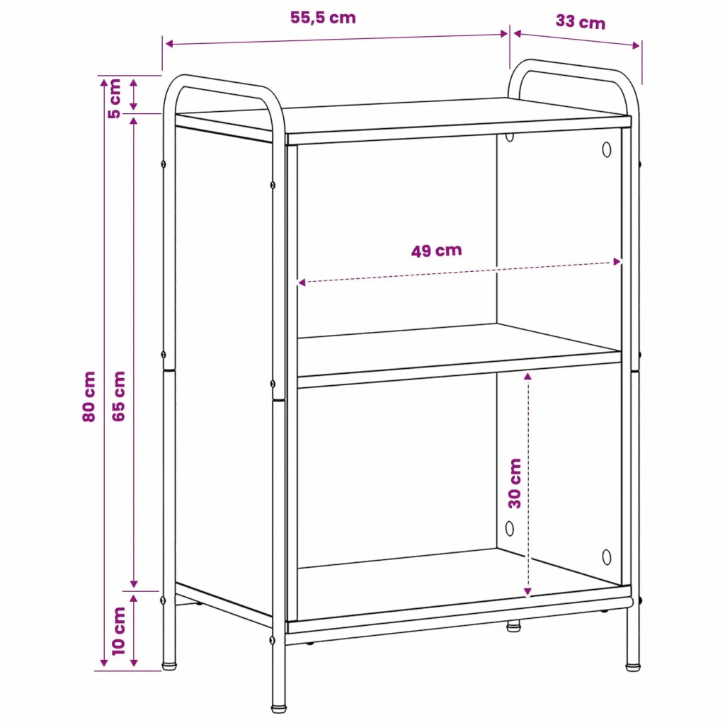Armadio per Libri 55,5 x 33 x 174 cm Legno ingegnerizzato 8013892