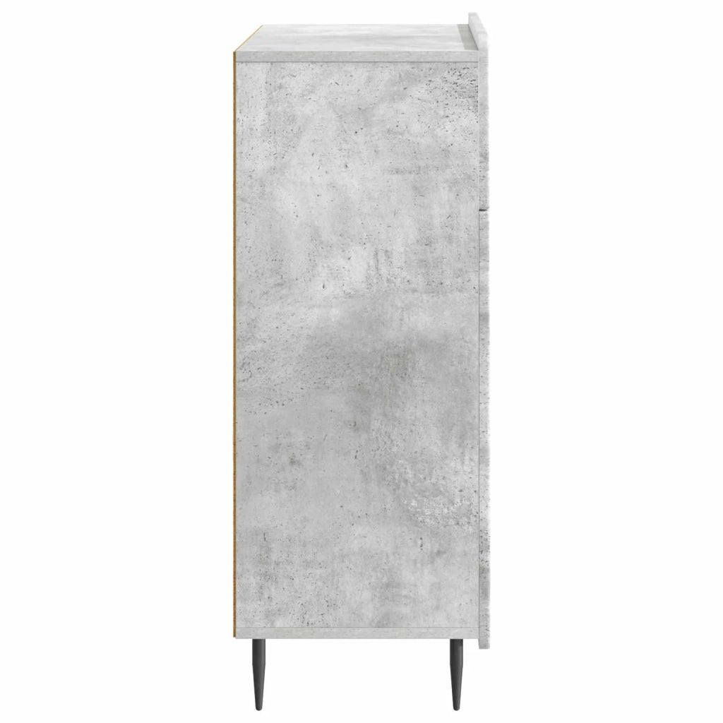 Credenza Grigio Cemento 66 x 34,5 x 92 cm Legno ingegnerizzato