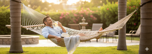 Amaca da Giardino a Rete 2x0,80m 100Kg Bauer