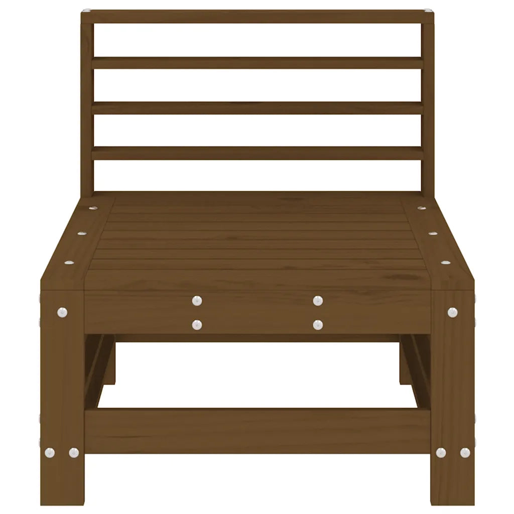 Divani Centrali da Giardino 2pz Ambra in Legno Massello di Pino