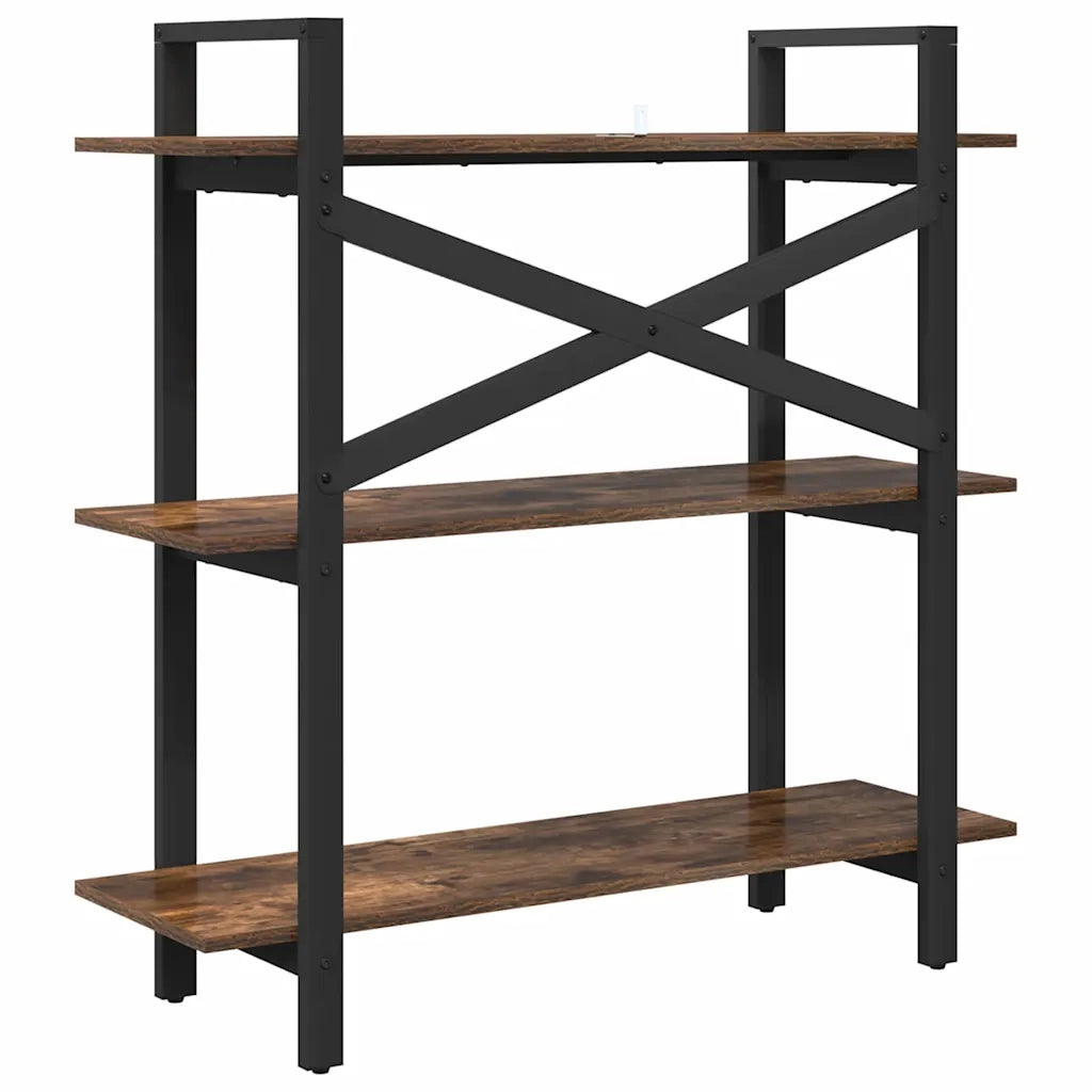 Libreria 3 livelli 100 x 33,5 x 102 cm Legno ingegnerizzato 883948