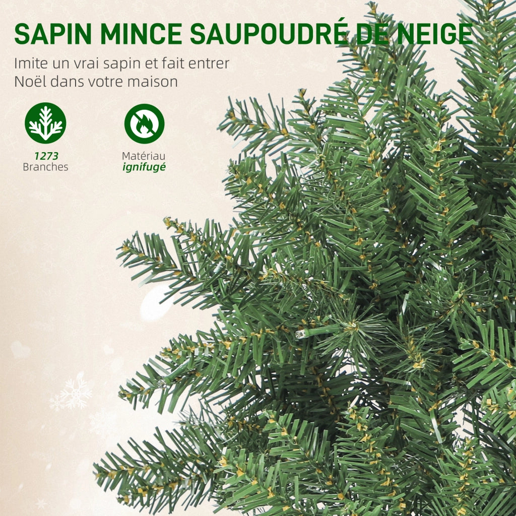 Albero di Natale artificiale con luci ¨C zephmum ¨C verde 210 cm