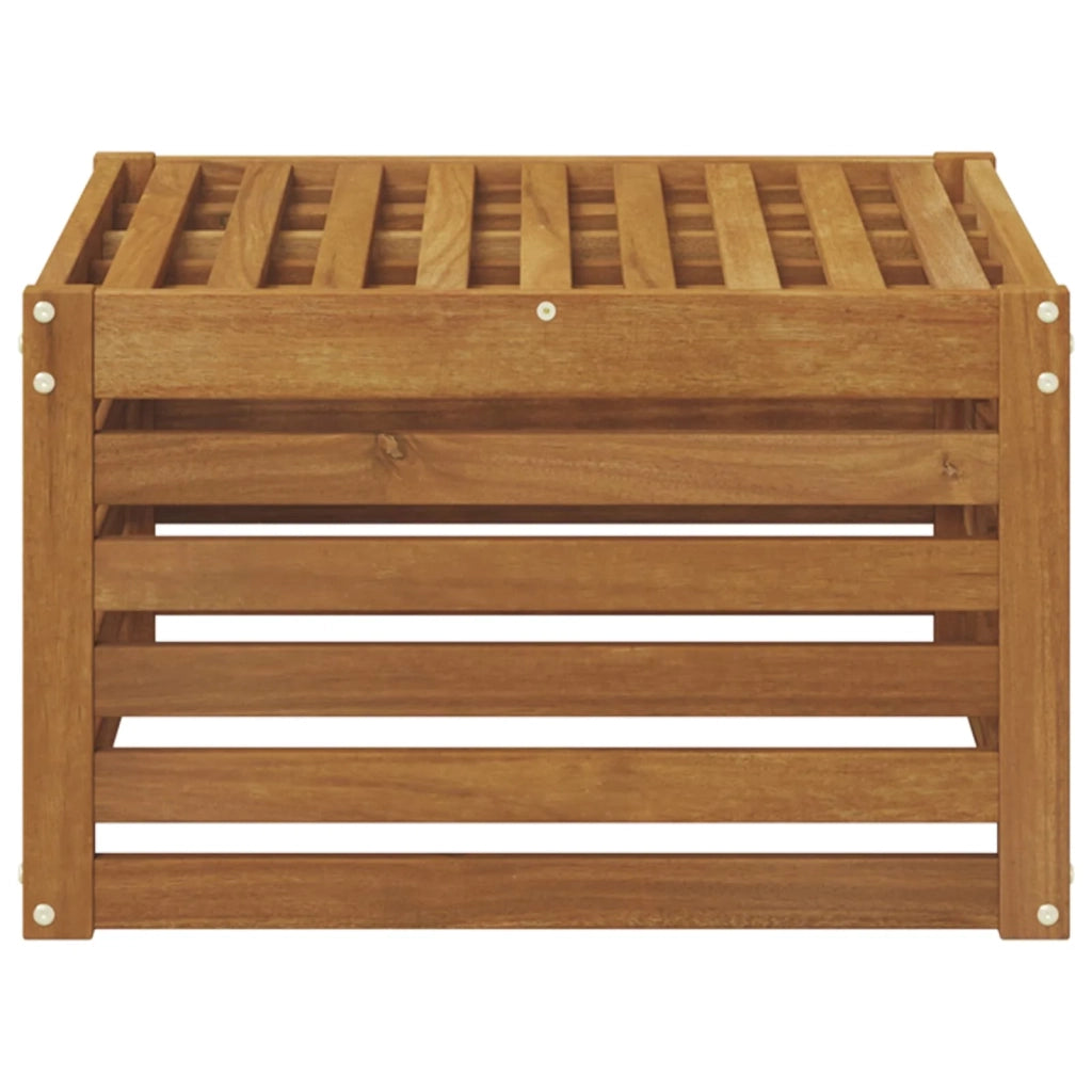 Poggiapiedi da Esterno Legno di Acacia Massello Naturale CFW7765383