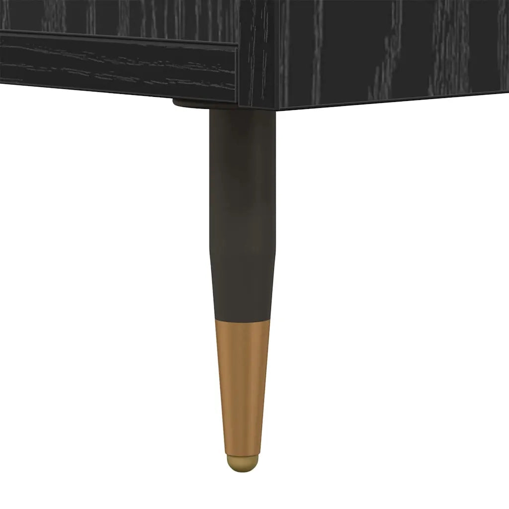 Mobile porta TV rettangolare moderno con pratico vano contenitore 150 x 30 x 50 cm realizzato in legno composito di rovere nero 02_0052511