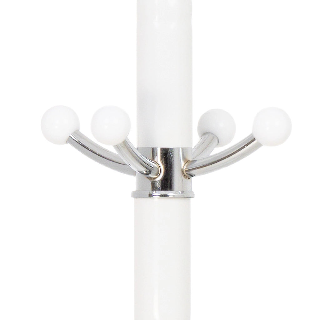 Perchero de metal blanco 176h cm