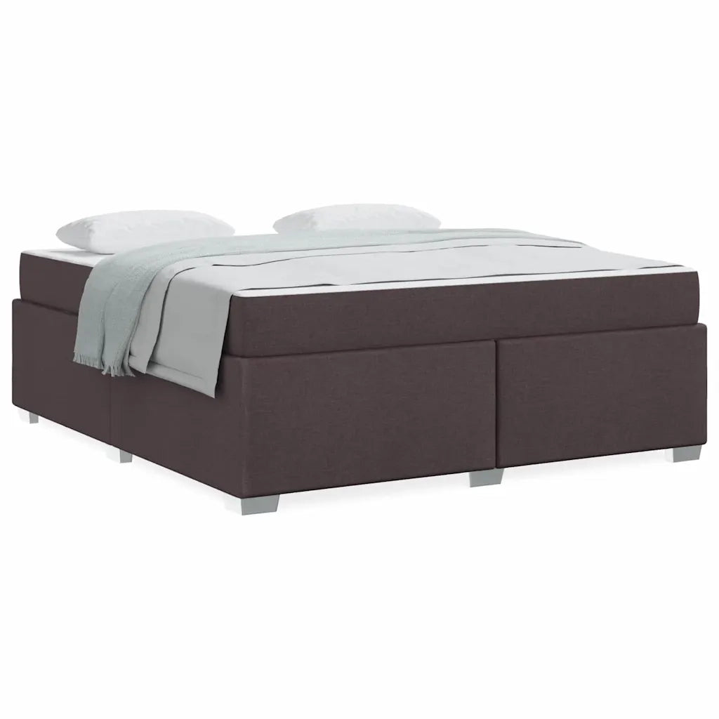 vidaXL Struttura del letto Marrone scuro 180 x 200 cm Tessuto