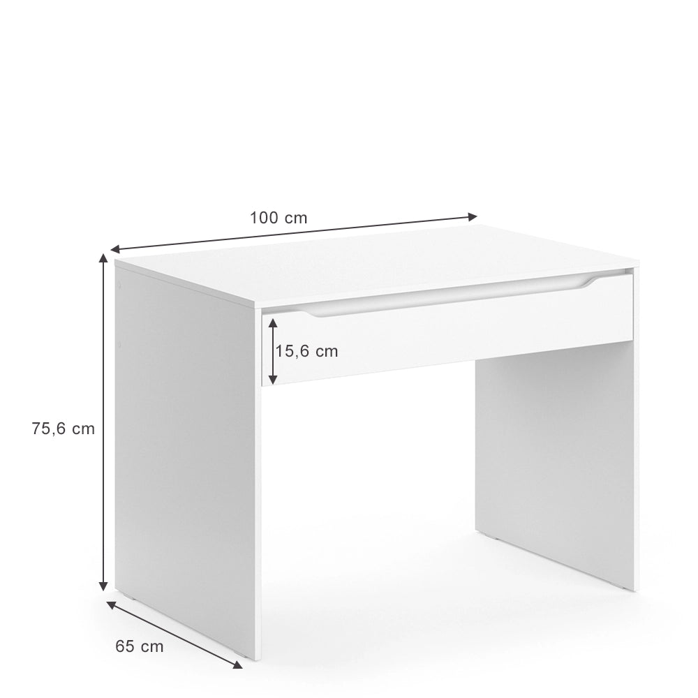 Vicco Scrivania Bianco 100 x 65 cm