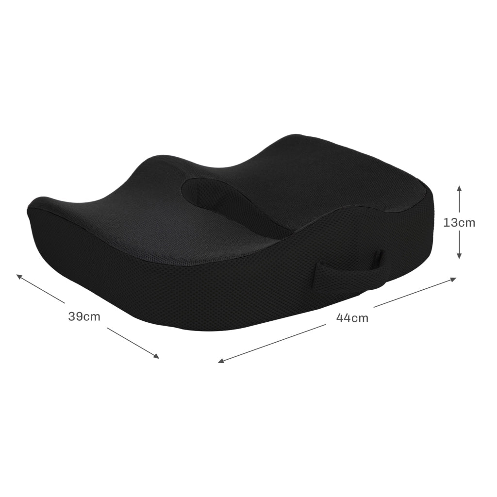 Cuscino ortopedico per sedile, cuscino ergonomico per sedia da ufficio, auto, ecc., cuscino in memory foam per coccige, per sciatica, emorroidi,