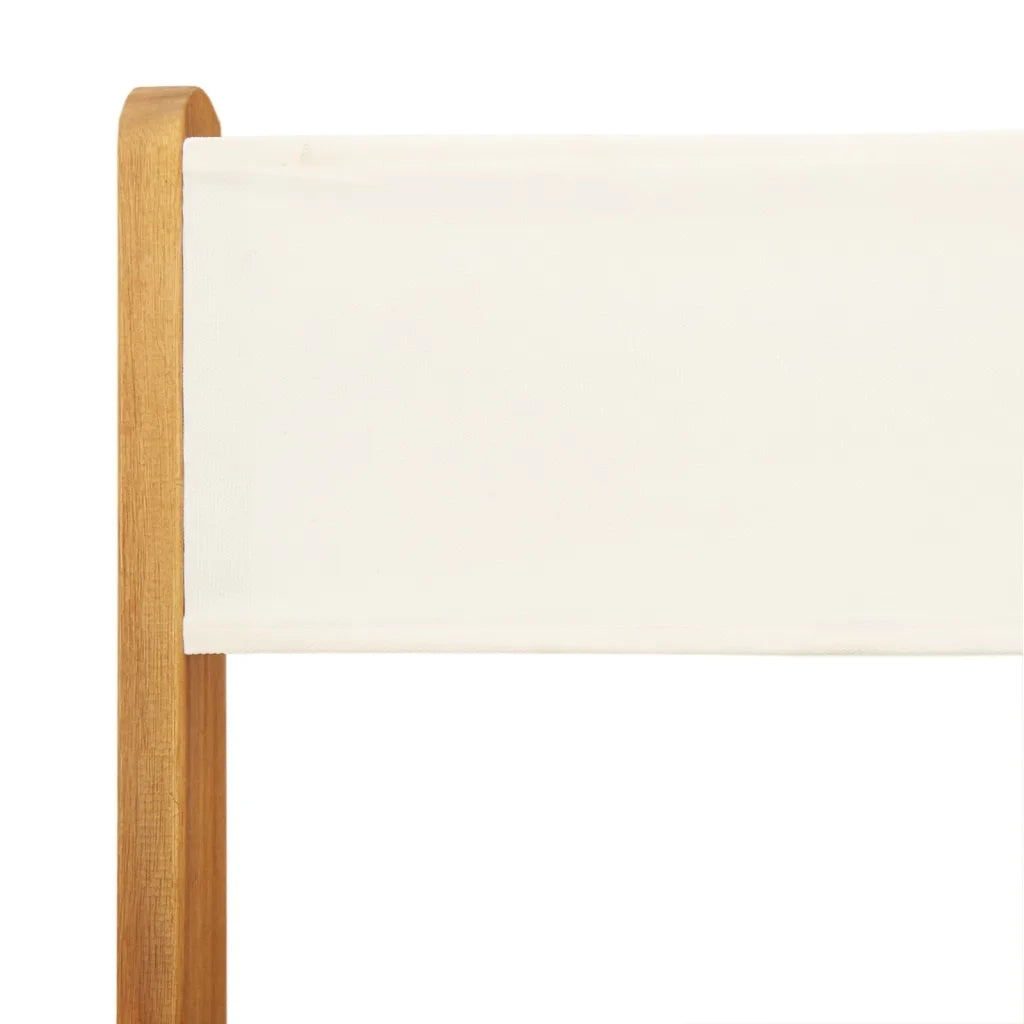 Set da Bistrot 3pz Bianco Crema in Tessuto e Legno Massello 3281844